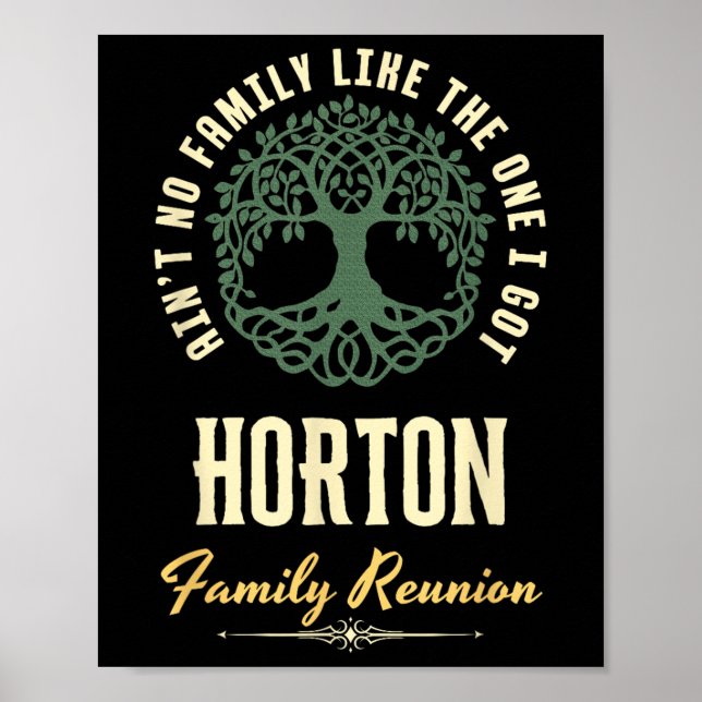 Family Reunion 2025 Matching Design - Horton  Poster (Front)