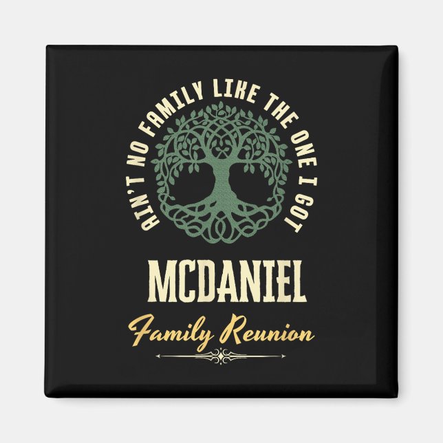 Family Reunion 2025 Matching Design - Mcdaniel  Magnet (Front)