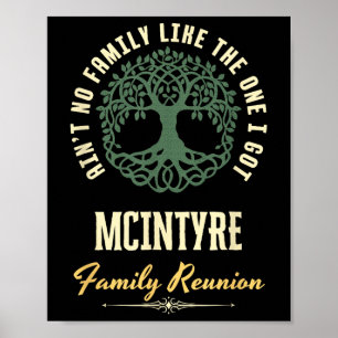 Family Reunion 2025 Matching Design - Mcintyre Poster