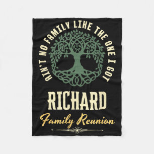 Family Reunion 2025 Matching Design - Richard Fleece Blanket