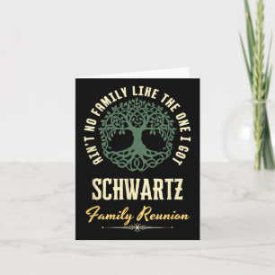 Family Reunion 2025 Matching Design - Schwartz  Card