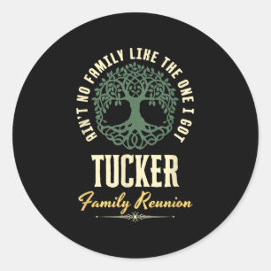 Family Reunion 2025 Matching Design - Tucker  Classic Round Sticker