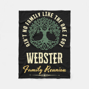 Family Reunion 2025 Matching Design - Webster Fleece Blanket
