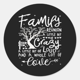 Family Reunion 2025 Shirt Family Matching Reunion Classic Round Sticker