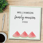 Family Reunion 3 Ring Binder<br><div class="desc">This Family Reunion Binder is decorated with watercolor watermelons.
Easily customizable.
Use the Design Tool to change the text size, style, or color.
Because we create our artwork you won't find this exact image from other designers.
Original Watercolor © Michele Davies.</div>