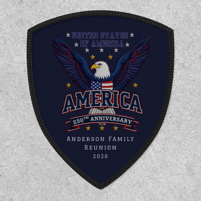  Family Reunion 4th July Custom Patch  (Front)