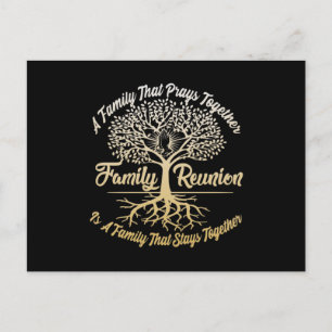 Family Reunion A Family Prays Together Postcard
