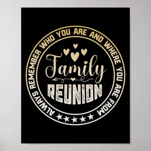 Family Reunion Always Remember Who You Are Poster