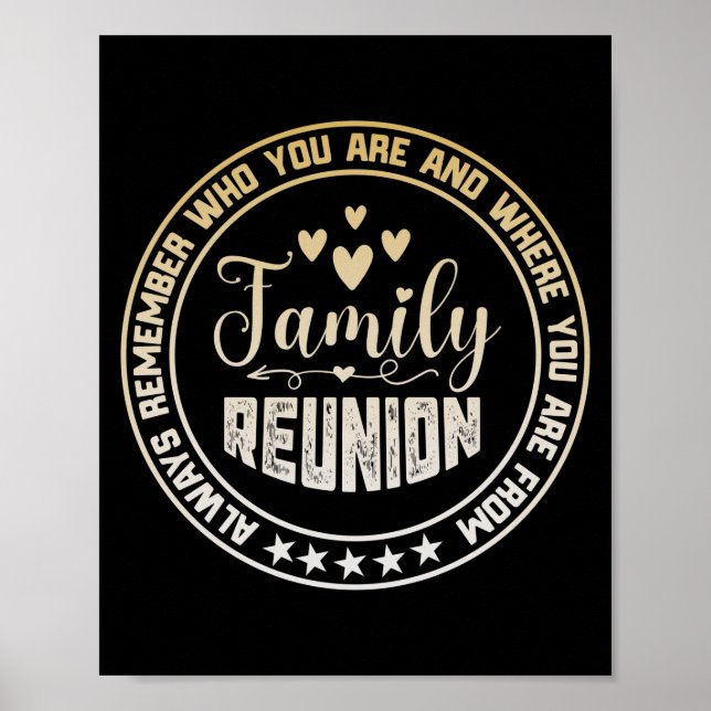 Family Reunion Always Remember Who You Are Poster (Front)