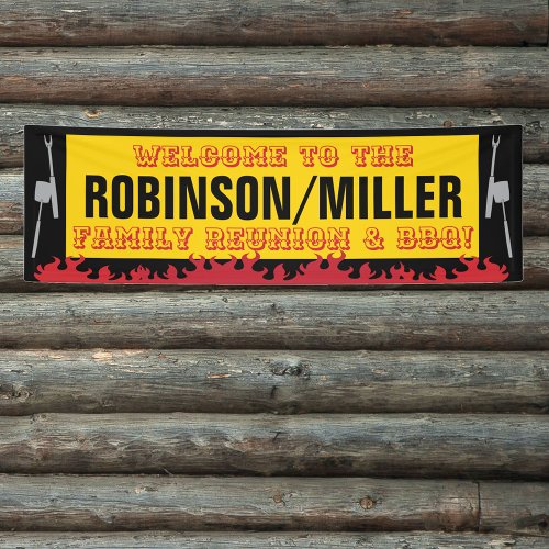 Family Reunion and BBQ Barbecue Banner