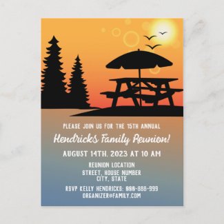 Family Reunion announcement Postcard