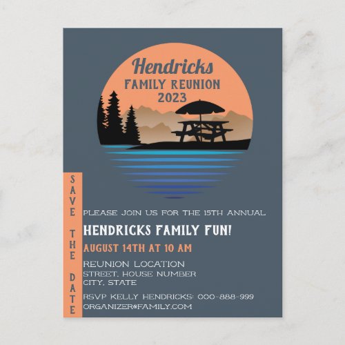 Family Reunion announcement Postcard