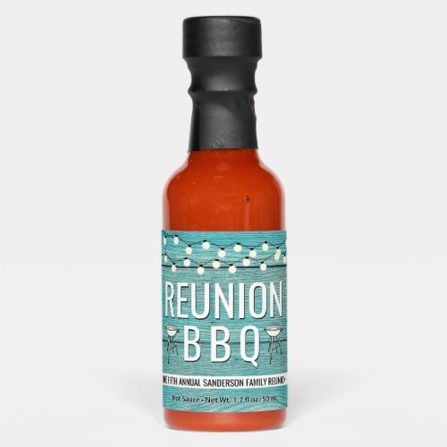 Family Reunion Annual BBQ Barbecue Rustic Hot Sauces