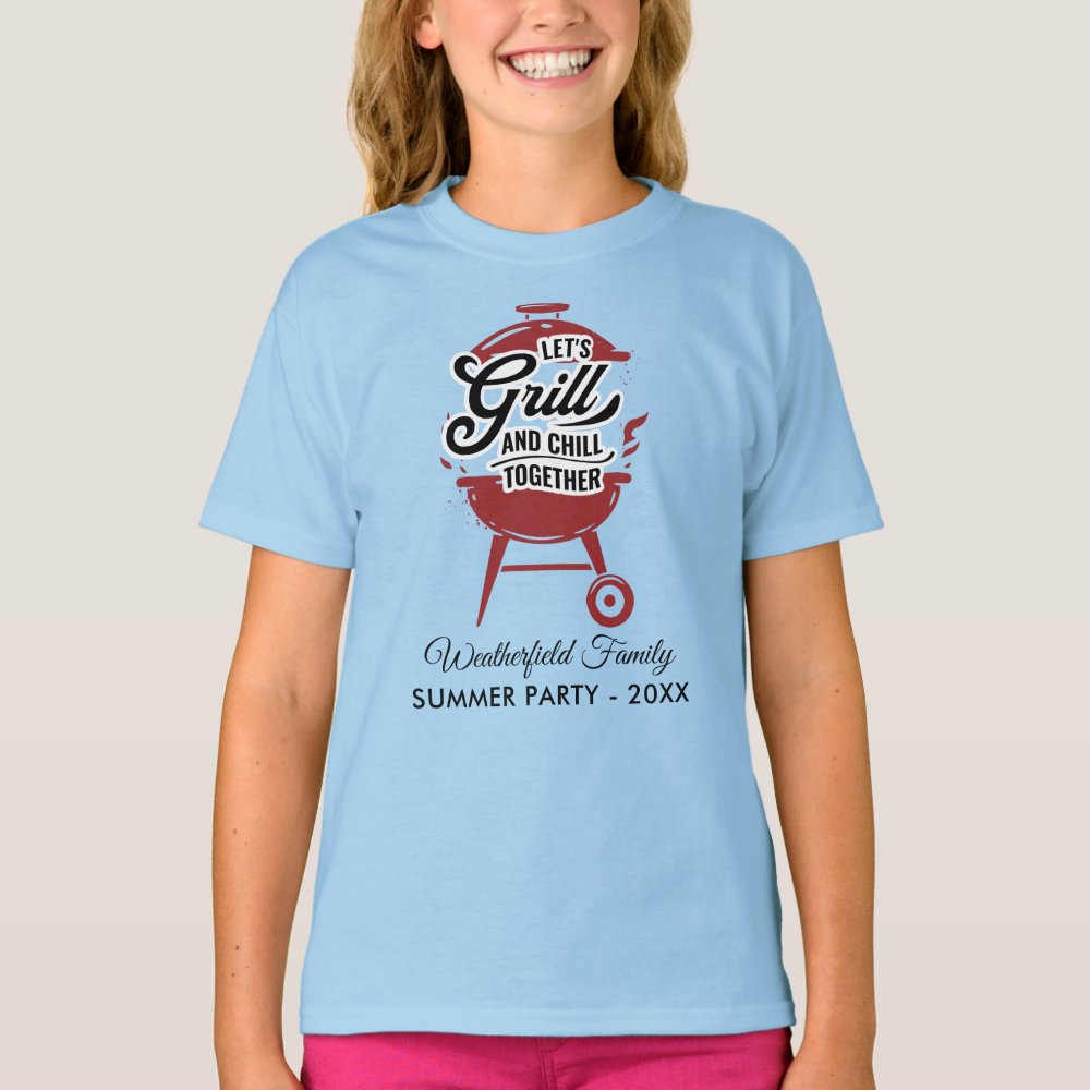 Discover Family Reunion Annual BBQ Summer Fun Party Personalized T-Shirt