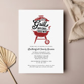 ANY COLOR - Grillin and Chillin BBQ Invitation