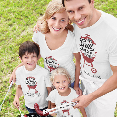 Family Reunion Annual BBQ Summer Party Matching T_Shirt