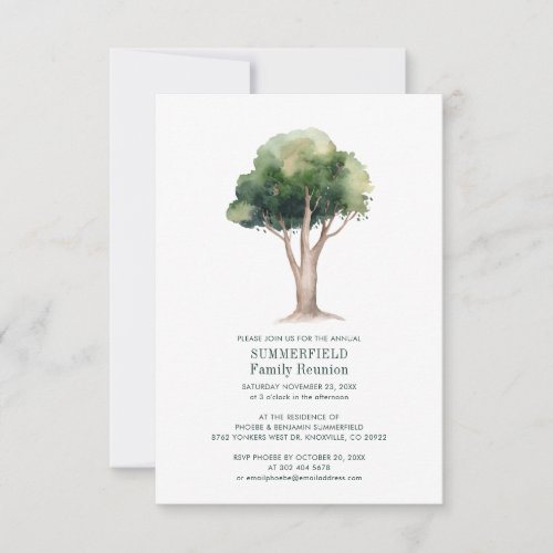 Family Reunion Annual Get Together Invitation