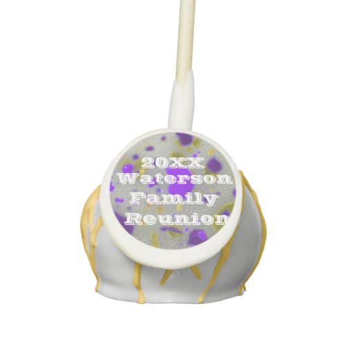 Family Reunion Artistic Paint Spots Modern Cake Pops