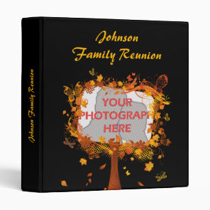 Family Reunion Autumn Tree Photo Frame Binder