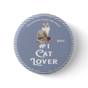 Family Reunion Award Cat Button