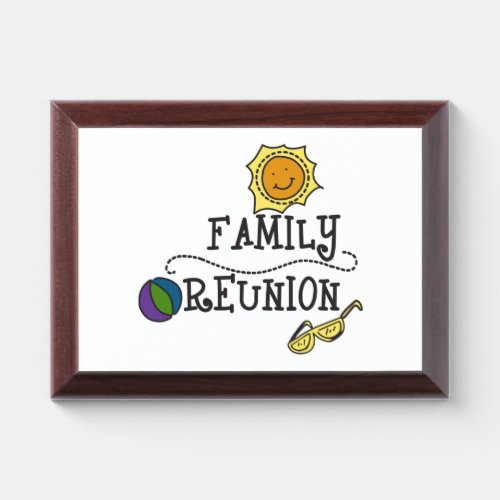 Family Reunion Award Plaque