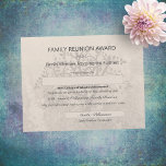 Family Reunion Award Traveled Further<br><div class="desc">Enjoy this beautiful,  family reunion award for the family member who has traveled the furthest.  On vintage tan background with tree.  Customizable templates made for you.  Suitable for framing!</div>