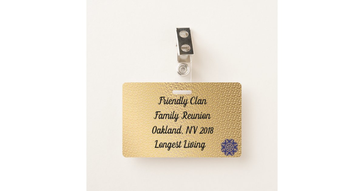 Family Reunion Badge | Zazzle