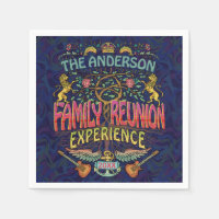 Family Reunion Band Retro 70s Concert Logo Custom