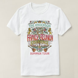 Family Reunion Band Retro 70s Concert Logo Custom T-Shirt