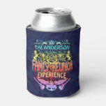 Family Reunion Band Retro 70s Concert Logo Neon Can Cooler at Zazzle