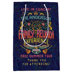 Family Reunion Band Retro 70s Concert Thank You Medium Gift Bag
