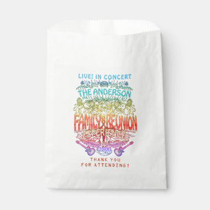 Family Reunion Band Retro 70s Concert Thank You v2 Favor Bag
