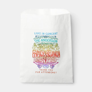 Family Reunion Band Retro 70s Concert Thank You v2 Favor Bag