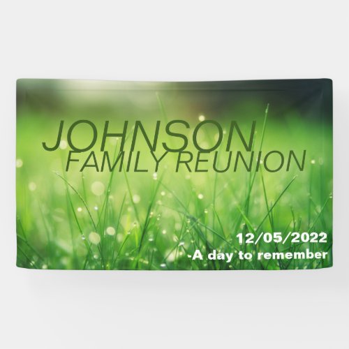 Family Reunion banner