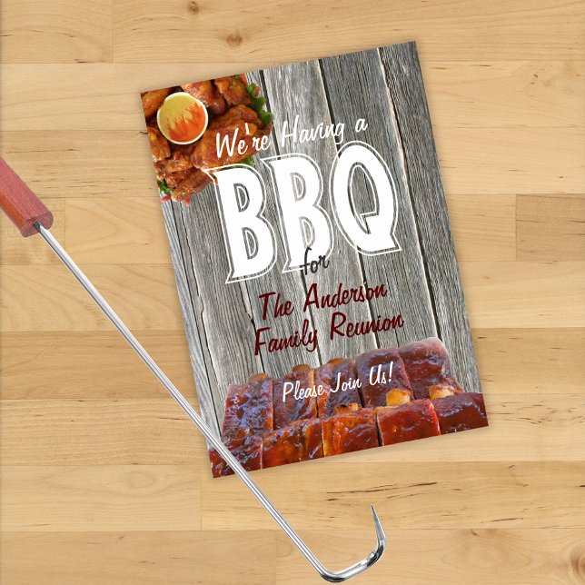 Family Reunion BBQ Party Invitation (Creator Uploaded)