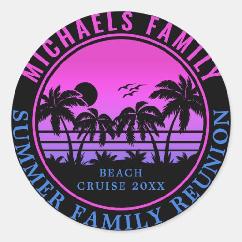 Family Reunion Beach Cruise Sunset Vacation 60s