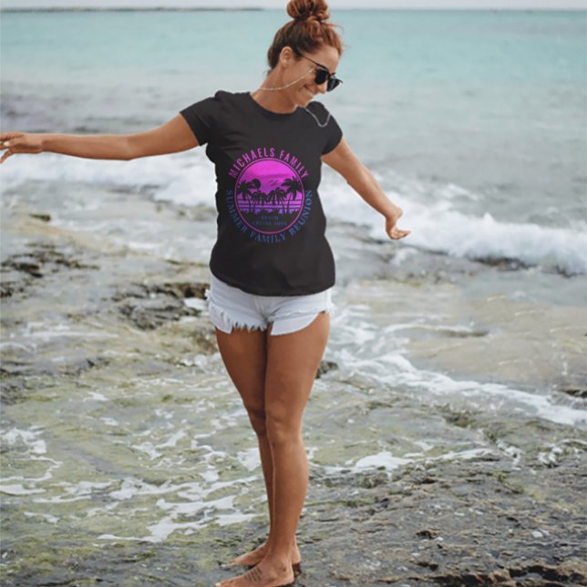 Family Reunion Beach Cruise Sunset Vacation 60s T-Shirt (Family Reunion Beach Cruise Sunset Vacation 60s Shirt)