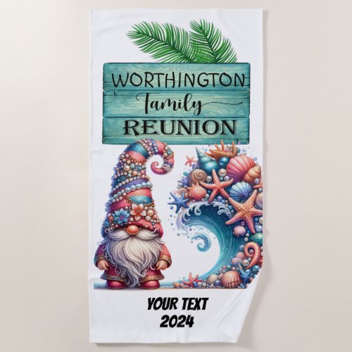 Family Reunion Beach Towel