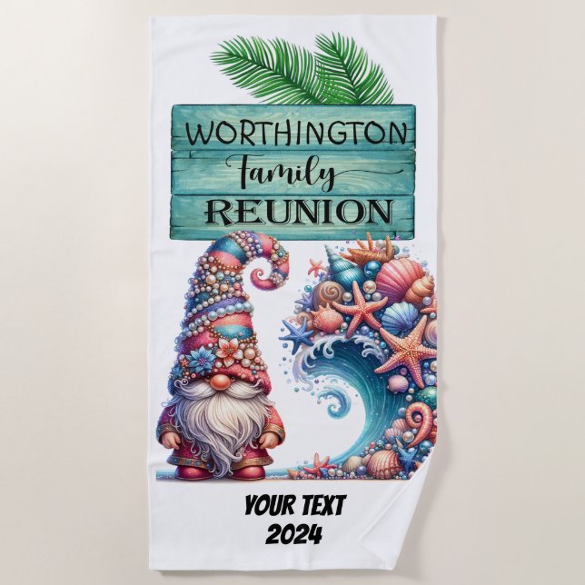 Family Reunion Beach Towel (Front)