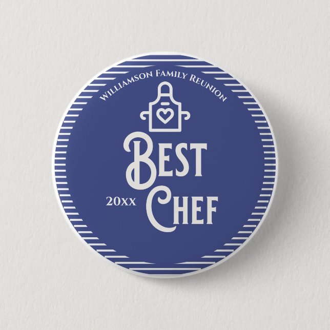 Family Reunion Best Chef Prize Award Button (Front)