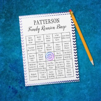 Family Reunion Bingo Game | Chevron
