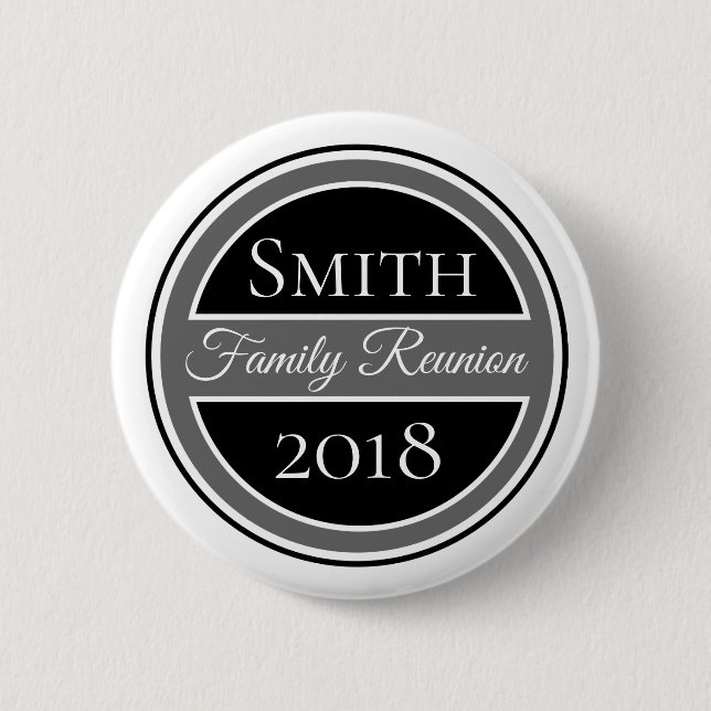 Family Reunion Black Badge Button (Front)