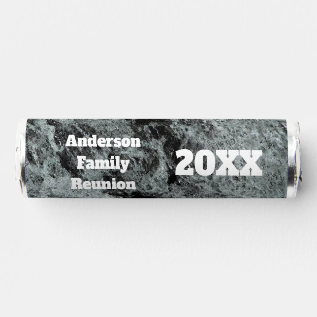 Family Reunion Black White Falling Water Modern Breath Savers® Mints (Front)