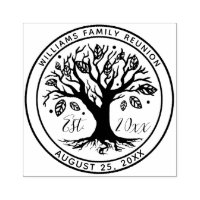Family Reunion Boho Tree Monogram Name