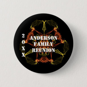 Family Reunion Bright Celestial Lights Memento Button