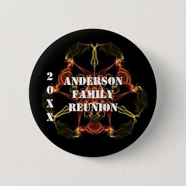 Family Reunion Bright Celestial Lights Memento Button (Front)