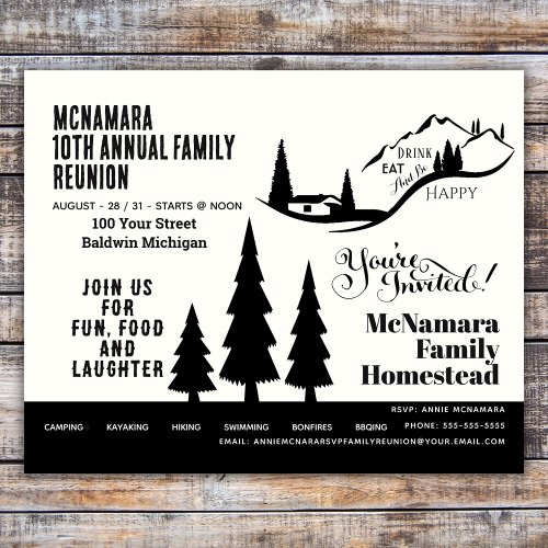  Family Reunion Budget Friendly Invitation Flyer