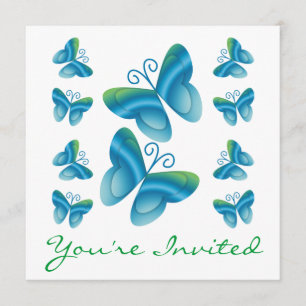 Family Reunion Butterflies Invitations