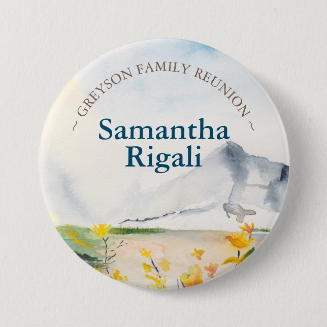 Family Reunion Buttons Mountain Theme (Front)