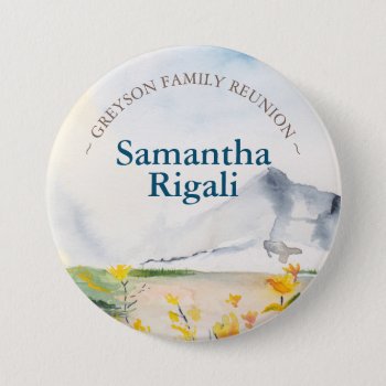 Family Reunion Buttons Mountain Theme by VGInvites at Zazzle